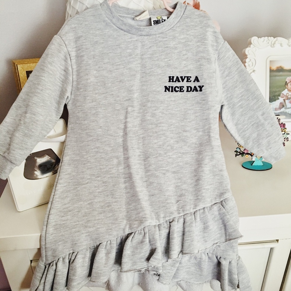 Grey zara kids sweater dress